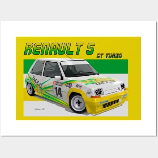 Renault 5 GT Turbo Posters and Art